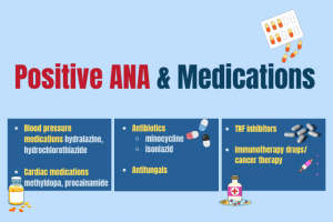 Medications can cause a positive ANA