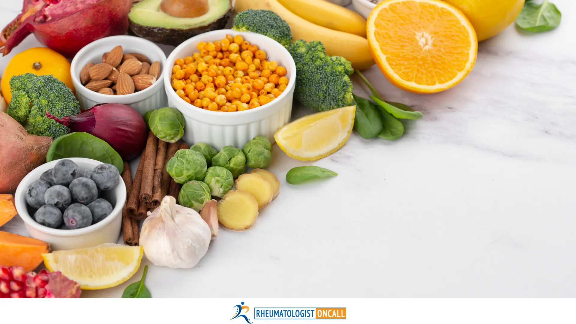 featured image for blog "15 Superfoods That Help Manage Gout Naturally: A Rheumatologist's Guide" on rheumatologistoncall.com