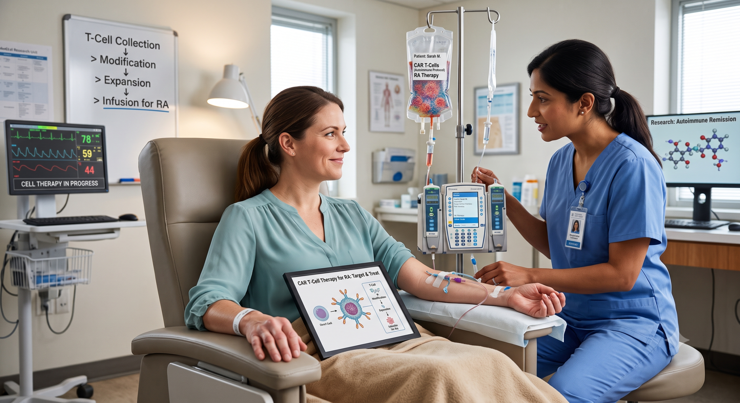 CAR-T cell Therapy in patient with Rheumatoid arthritis